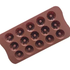 Khuôn silicon làm rau câu, socola 15 loại hoa – Mã số 1477 776491