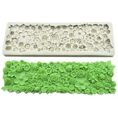 Khuôn silicon làm viền bánh, rau câu, fondant hoa dại - Mã số 1723 776519