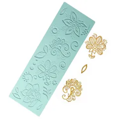 Khuôn silicon làm viền bánh, rau câu hoa văn cổ điển phong cách Châu Âu – Mã số 1913 776520