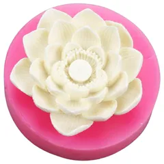 Khuôn silicon làm rau câu hoa sen đại đóa loại 11 cm - Mã số 1725 776526