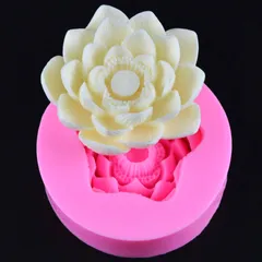 Khuôn silicon làm rau câu hoa sen đại đóa loại 11 cm - Mã số 1725 776526