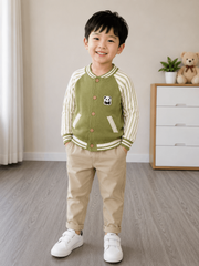 Hàng QC - Áo len cardigan gấu trúc cute đáng yêu ấm áp dày dặn mùa đông cho bé