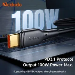Dây cáp sạc nhanh Mcdodo 100W C to C (ko hộp ) 776616