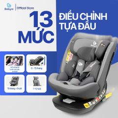 Ghế ngồi ô tô cho bé 0-12 tuổi Babyro i-Spinsafe, xoay 360, lắp đặt isofix, R129, bảo hành 12 năm 776632