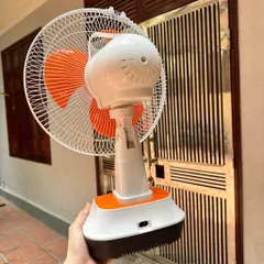 Quạt bàn tích điện, có sạc điện thoại, có đèn chạy điện 220v 12 inch hãng EASY POWER 776633