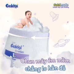 Bỉm quần Goldgi Premium cao cấp mỏng nhẹ, mềm mại như nhung, siêu thoáng chống tràn cho bé từ 6kg trở lên