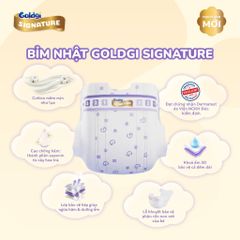 Tã dán Goldgi Signature cao cấp hỗ trợ ngừa hăm, dịu nhẹ, bảo vệ làn da bé - hàng chính hãng