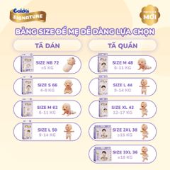 Tã dán Goldgi Signature cao cấp hỗ trợ ngừa hăm, dịu nhẹ, bảo vệ làn da bé - hàng chính hãng