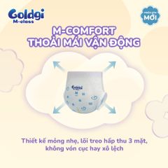 Tã dán Goldgi M-class mỏng nhẹ, siêu khô thoáng hạ nhiệt cho mùa hè đủ size chính hãng