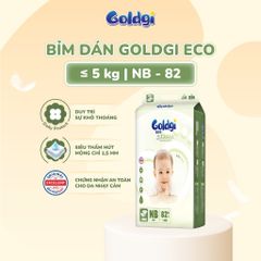Tã dán Goldgi Eco mỏng nhẹ, siêu khô thoáng bảo vệ bé mỗi ngày tiết kiệm cho mẹ