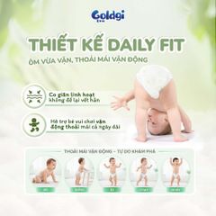 Tã dán Goldgi Eco mỏng nhẹ, siêu khô thoáng bảo vệ bé mỗi ngày tiết kiệm cho mẹ