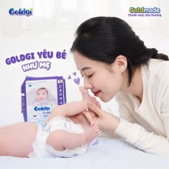 Tã dán Goldgi Premium cao cấp mỏng nhẹ, mềm mại như nhung, siêu thoáng chống tràn đủ size chính hãng