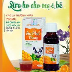 Siro ho An Phế Thang giúp bổ phế hạn chế ho nhiều giảm đau rát họng Chai 100ml 776748