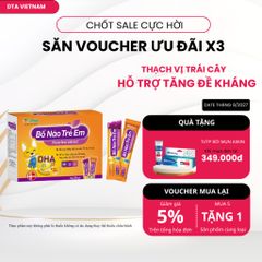 Thạch ăn DHA bổ sung dưỡng chất cho não, tốt cho thị lực tăng đề kháng cho bé Hộp 20G 776754