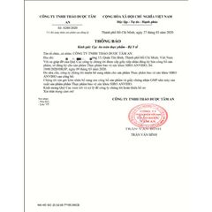 Siro uống Anviho hỗ trợ giảm ho ấm họng giúp giảm tăng tiết đờm do ho nhiều Chai 100ml 776753