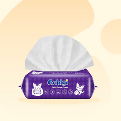 Khăn khô Goldgi 80 tờ mềm dịu cho da bé