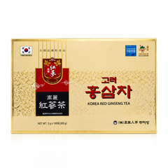 Trà Hồng Sâm Buleebang Hàn Quốc - Hộp 100 Gói x 3g Bổ Sung Sức Khỏe, Thảo Mộc Thiên Nhiên, Hương Vị Độc Đáo