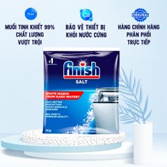 Muối làm mềm nước Finish Salt 1kg cho máy rửa bát giảm cặn vôi