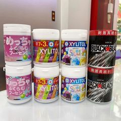 Combo Kẹo Cao Su Nội Địa Nhật Bản (Xylitol, Cube Gum, Black Black, Bong Bóng) - Đủ Vị, Thơm Miệng Sảng Khoái