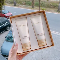 SET SỮA RỬA MẶT VÀ TẨY DA CHẾT SUM37 COMBO TÁI SINH LÀN DA HOÀN HẢO