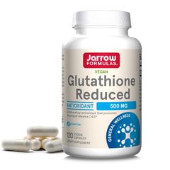 Glutathione Reduce Jarrow 500mg - Viên uống trắng da chống oxy hóa, tăng cường hệ miễn dịch, 60 viên sản xuất tại Mỹ