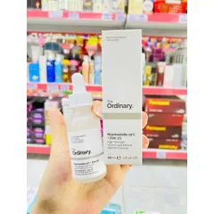 Serum ngừa mụn, sáng da,mờ thâm, se khít, Giảm mụn  Niacinamide 10% + Zinc 1% - 30ml hot