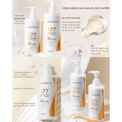 Sữa dưỡng thể 377 Niacinamide + R e t i n o l dưỡng trắng Chính hãng