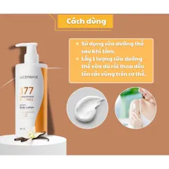 Sữa dưỡng thể 377 Niacinamide + R e t i n o l dưỡng trắng Chính hãng