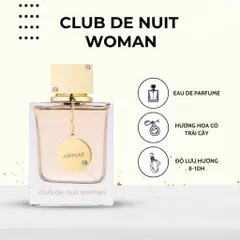 Nước hoa Club De Nuit Woman Eau de Parfum (EDP) 105ml thơm sang quyến rũ