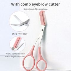 Combo Dao + Kéo cắt tỉa lông mày tiện lợi