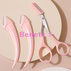 Combo Dao + Kéo cắt tỉa lông mày tiện lợi