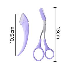 Combo Dao + Kéo cắt tỉa lông mày tiện lợi