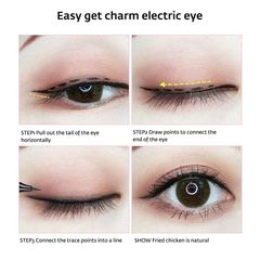 Bút Chì Kẻ Mắt Màu Đen Chống Nước Chống Mồ Hôi Nhanh Khô Không Trơn Trượt