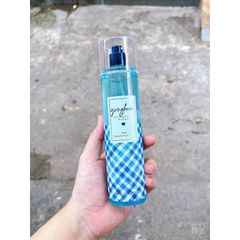 Xịt thơm +Sữa tắm Bath and Body works Gingham Thơm quến rũ
