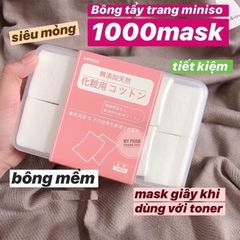 Hộp bông tẩy trang Miniso 1000 miếng