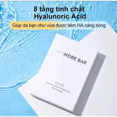 Hộp 5 miếng mặt nạ Hyaluronic Acid Hobebar chứa Pro-Xylanh giúp phục hồi làm trắng cấp nước sâu và dưỡng ẩm cho da