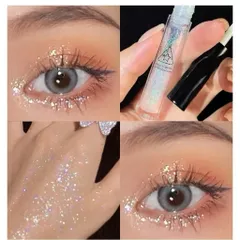 Combo 2 cây Nhũ mắt gel nhũ kim tuyến lấp lánh dạng lỏng bling bling Diamond Lameila trang điểm mắt