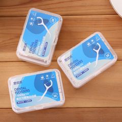 Combo 2 Hộp 50 Tăm Chỉ nha khoa bảo vệ răng miệng chống sâu răng, tăm chỉ nha khoa 777009