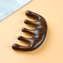 Lược gỗ đàn hương massage da đầu đả thông kinh lạc chải tóc giảm đau đầu giúp tóc bồng bềnh suôn mượt
