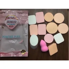 Set 13 bông mút đánh kem phấn Beauty KELI sạch sẽ ,tiết kiệm