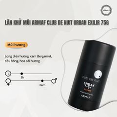 Lăn khử mùi ARMAF Club De Nuit Woman 75g Chính hãng