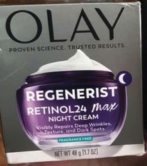 Kem Dưỡng Trắng Da OLAY Retinol 24 Max 2X Peptides - Kem Chống Lão Ho'a Ban Đêm, 48gr, Mỹ, Không Hương Liệu