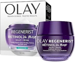 Kem Dưỡng Trắng Da OLAY Retinol 24 Max 2X Peptides - Kem Chống Lão Ho'a Ban Đêm, 48gr, Mỹ, Không Hương Liệu
