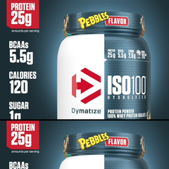 Bột protein whey thủy phân Dymatize ISO100, hương vị cacao pebbles, 20 khẩu phần