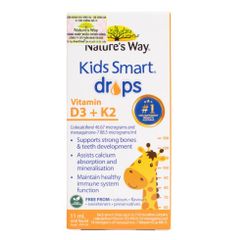 Vitamin D3K2 Nature's Way Kids Smart Drops (Hộp 11ml)