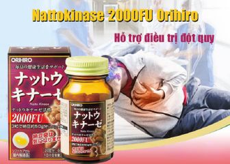 Viên uống hỗ trợ tim mạch Nattokinase 2000FU Orihiro Nhật Bản, hỗ trợ đột quỵ ngừa tai biến mạch máu não