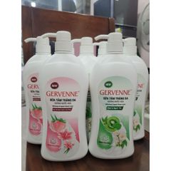 [Chai 900gr] Sữa Tắm Trắng Da Hương Nước Hoa Gervenne 900g Hương Dâu Tây Bạch Tuyết & Lily Hồng / Hương Kiwi & Bạch Trà