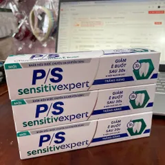 Kem Đánh Răng P/S Sensitive Expert Trắng Răng – Giảm Ê Buốt Sau 30 Giây – Chăm Sóc Răng Nhạy Cảm