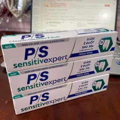 Kem Đánh Răng P/S Sensitive Expert Trắng Răng – Giảm Ê Buốt Sau 30 Giây – Chăm Sóc Răng Nhạy Cảm
