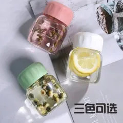 set 3 chai thủy tinh chia vạch pastel 300ml